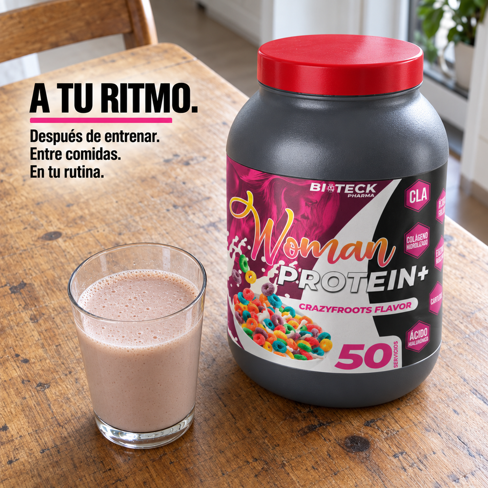 Woman Protein · A tu ritmo · Rutina diaria