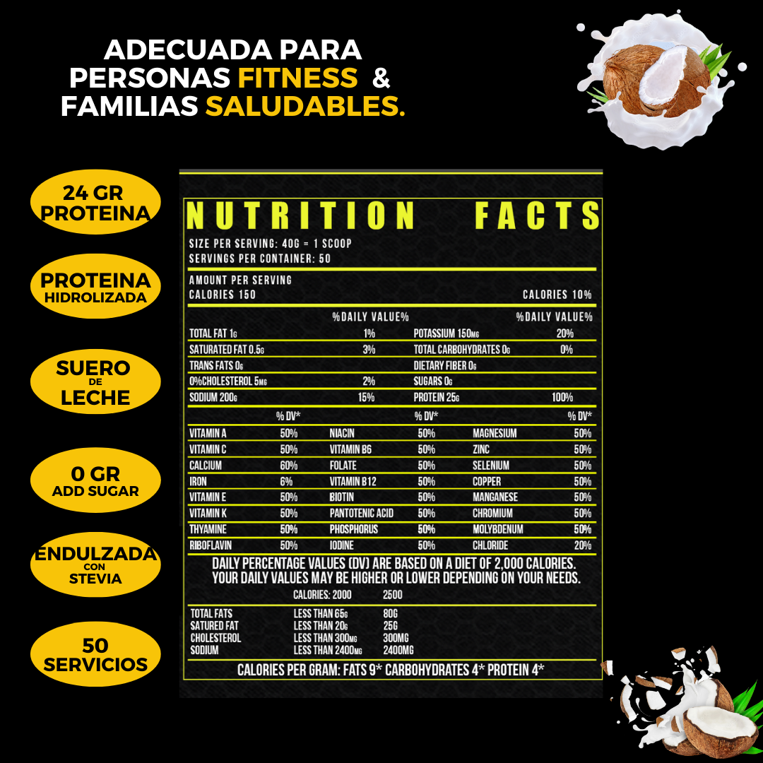 ISO-PROTEIN 0 CARBOHIDRATOS SABOR CREMA DE COCO