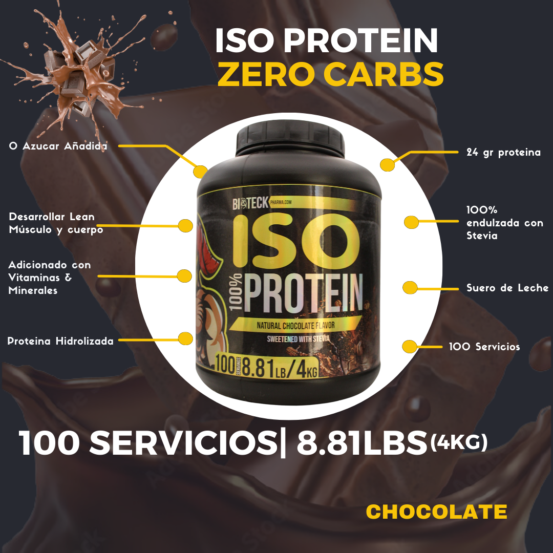 ISO-PROTEIN 0 CARBOHIDRATOS SABOR CHOCOLATE