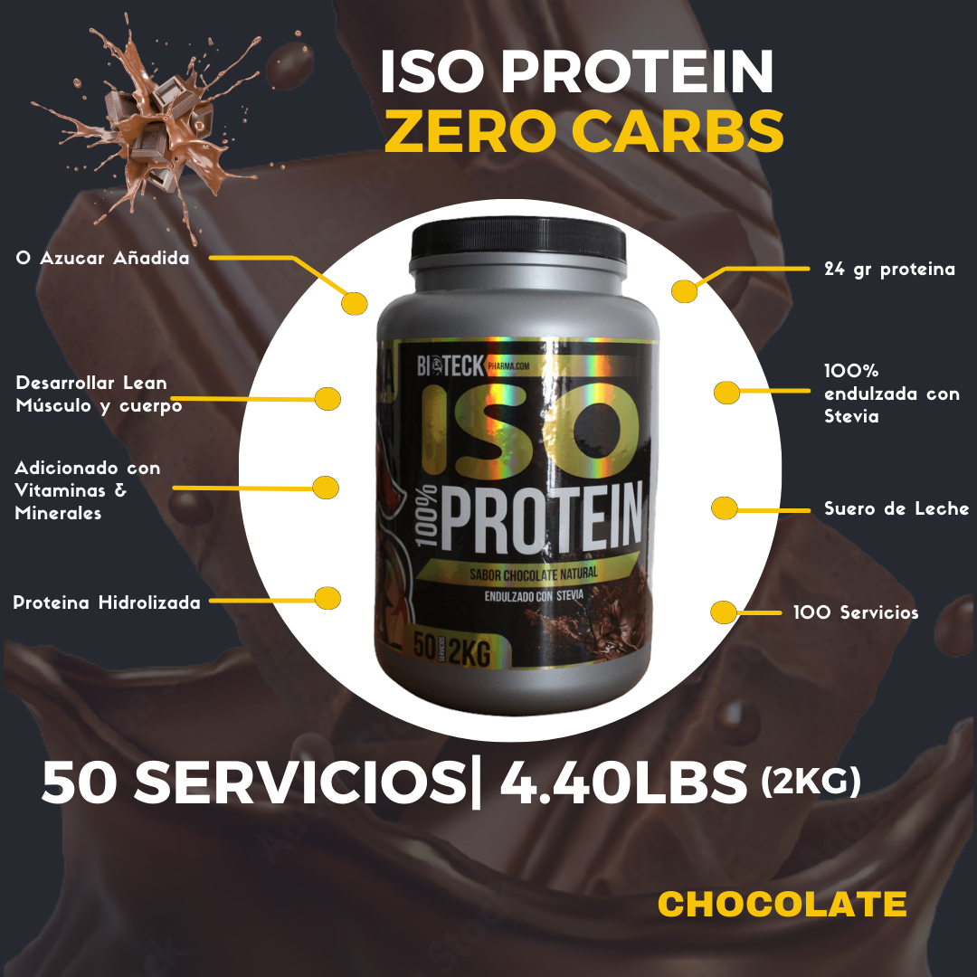 ISO-PROTEIN 0 CARBOHIDRATOS SABOR CHOCOLATE