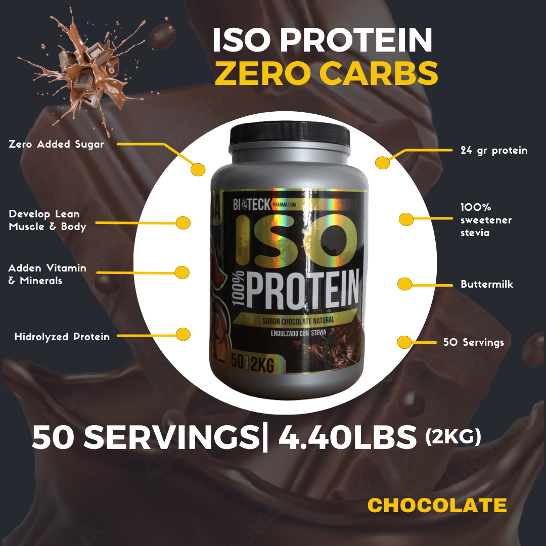 ISO-PROTEIN 0 CARBOHIDRATOS SABOR CHOCOLATE