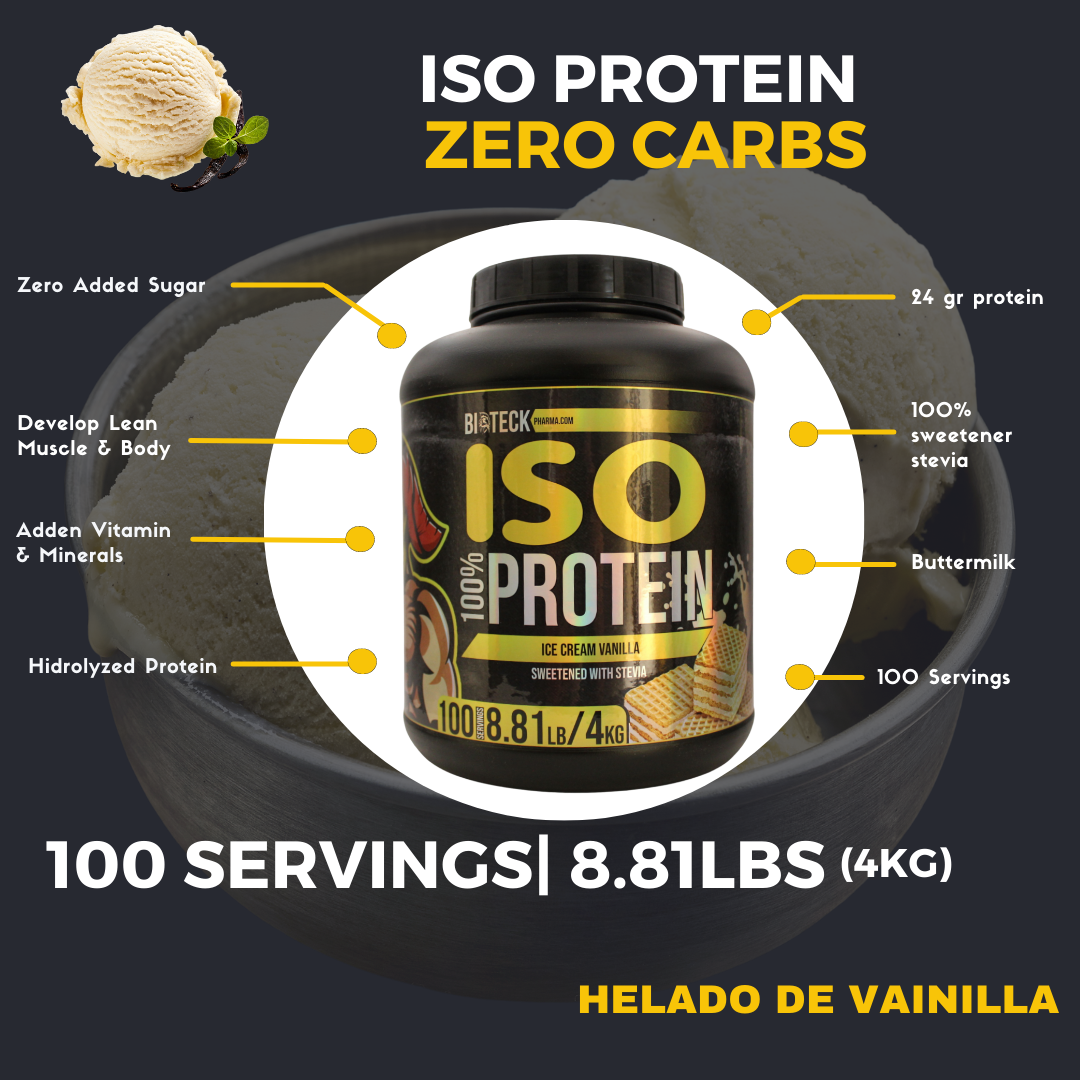 ISO-PROTEIN 0 CARBOHIDRATOS HELADO DE VAINILLA