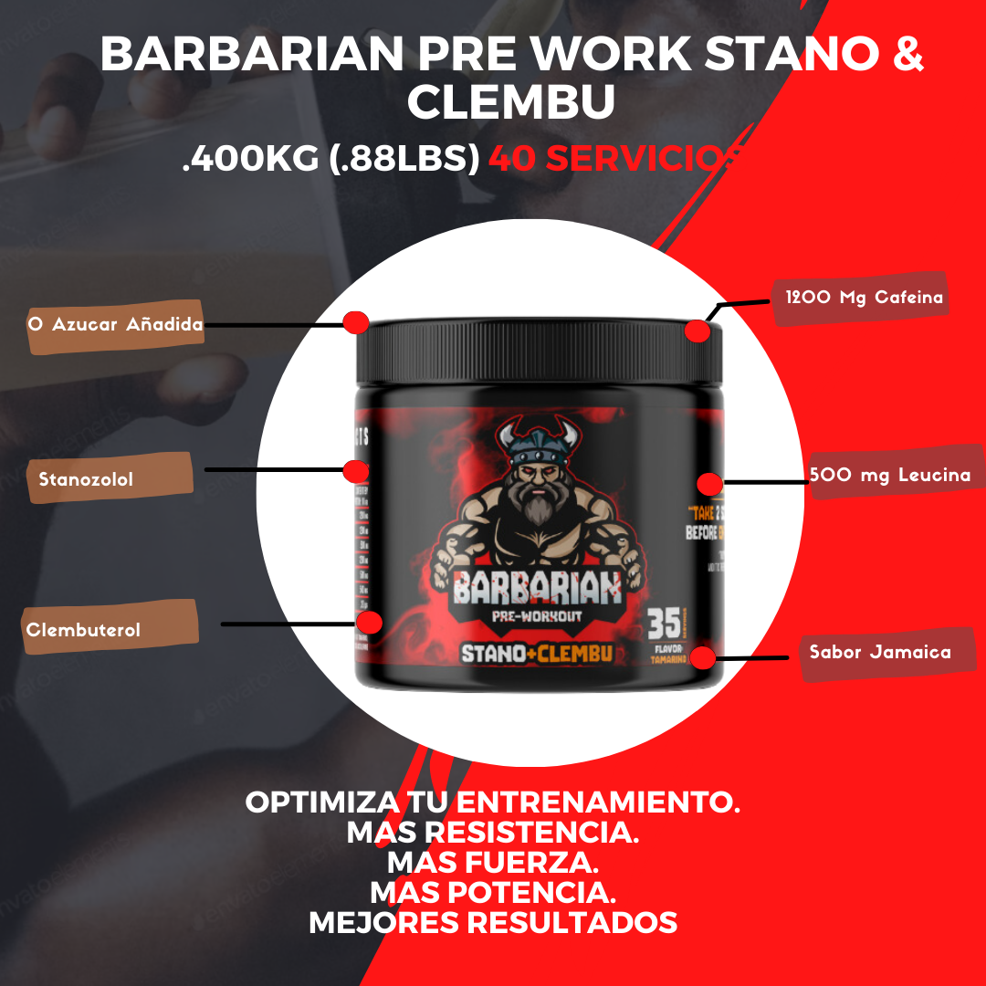 BARBARIAN PREWORK OUT 35 SERVICIOS 350 GRS