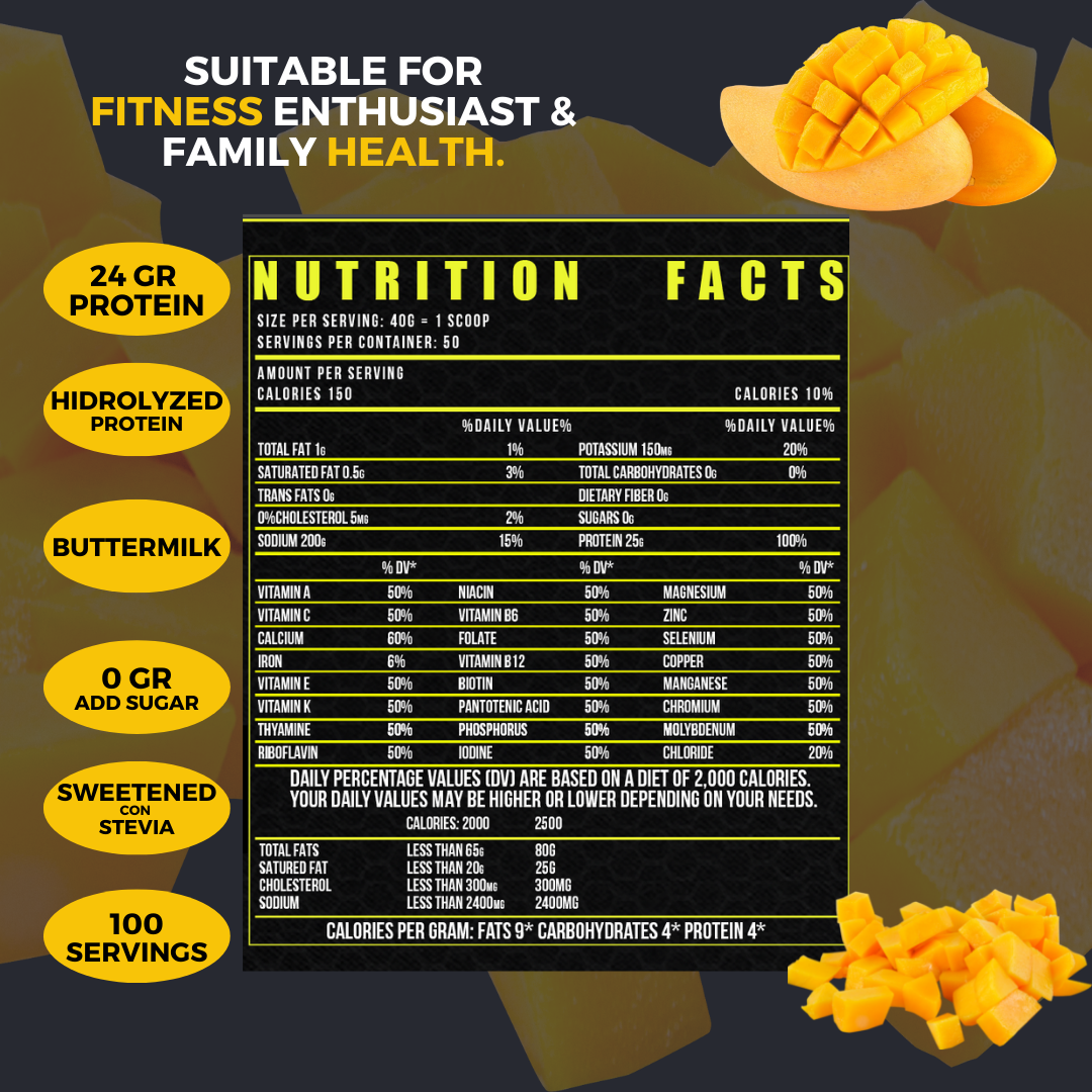 ISO-PROTEIN 0 CARBOHIDRATOS SABOR MANGO