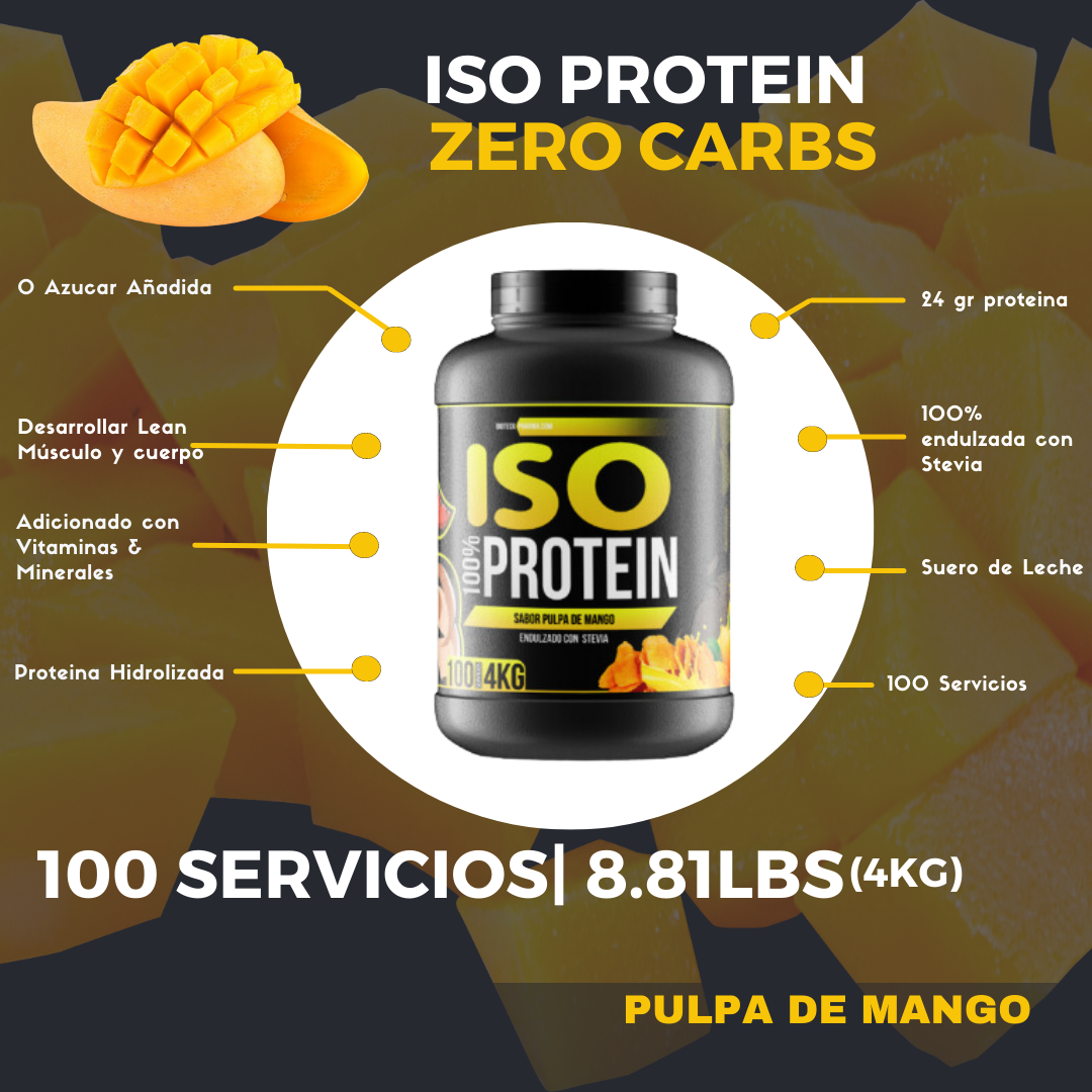 ISO-PROTEIN 0 CARBOHIDRATOS SABOR MANGO