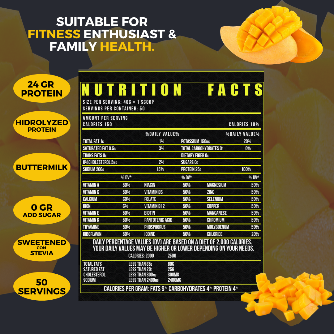 ISO-PROTEIN 0 CARBOHIDRATOS SABOR MANGO