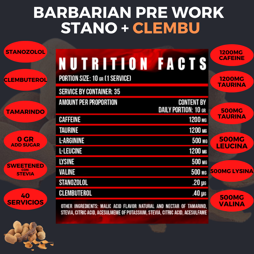 BARBARIAN PREWORK OUT 35 SERVICIOS 350 GRS