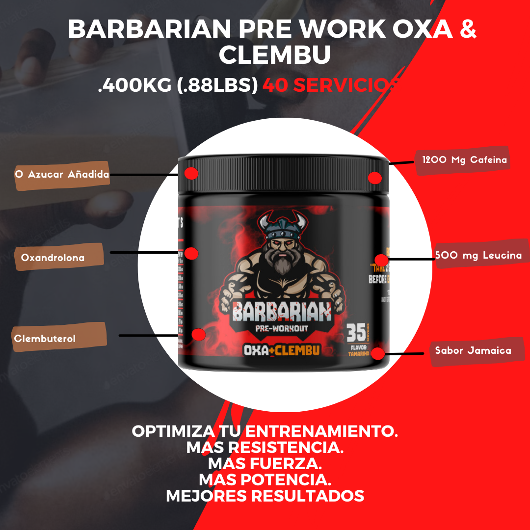 BARBARIAN PREWORK OUT 35 SERVICIOS 350 GRS