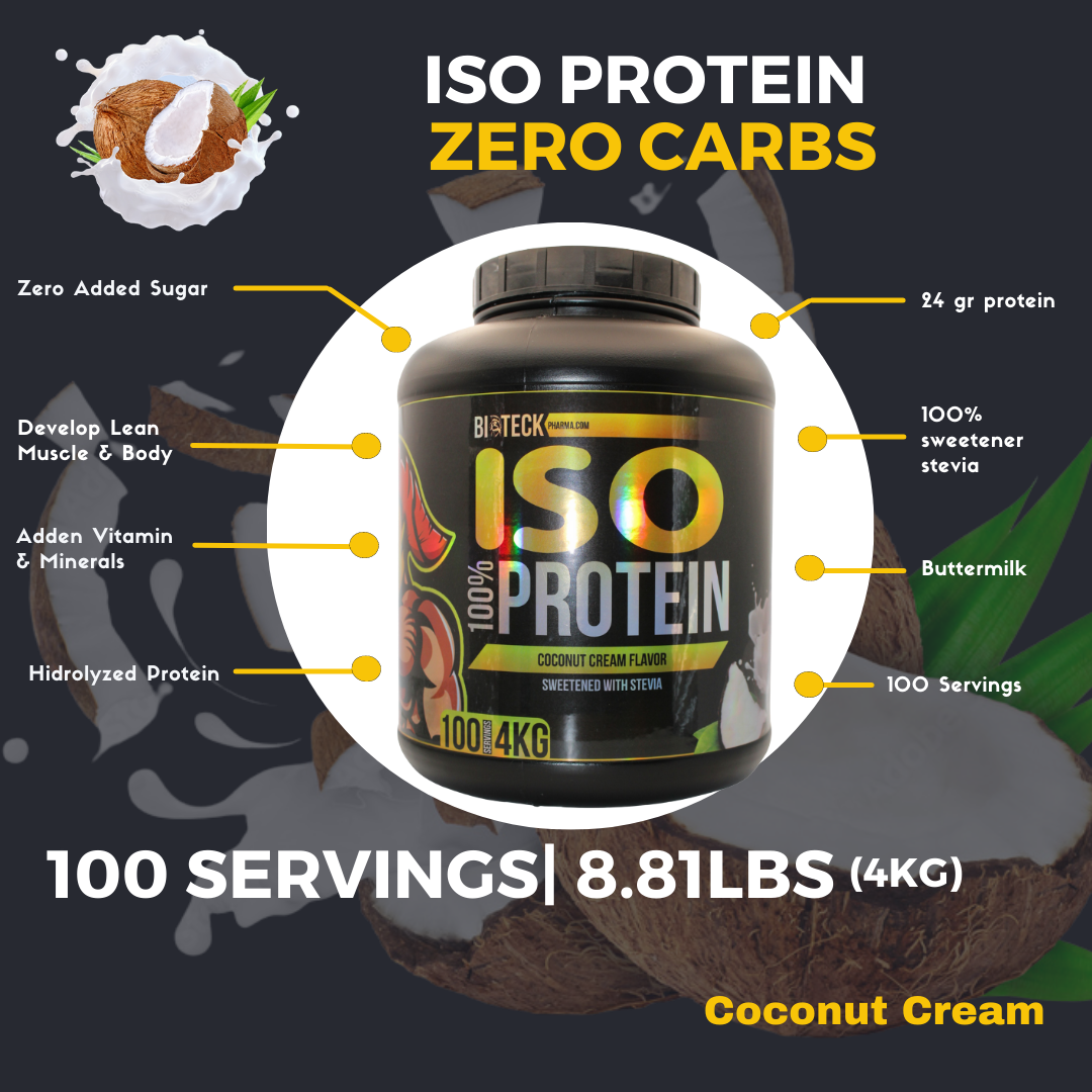 ISO-PROTEIN 0 CARBOHIDRATOS SABOR CREMA DE COCO