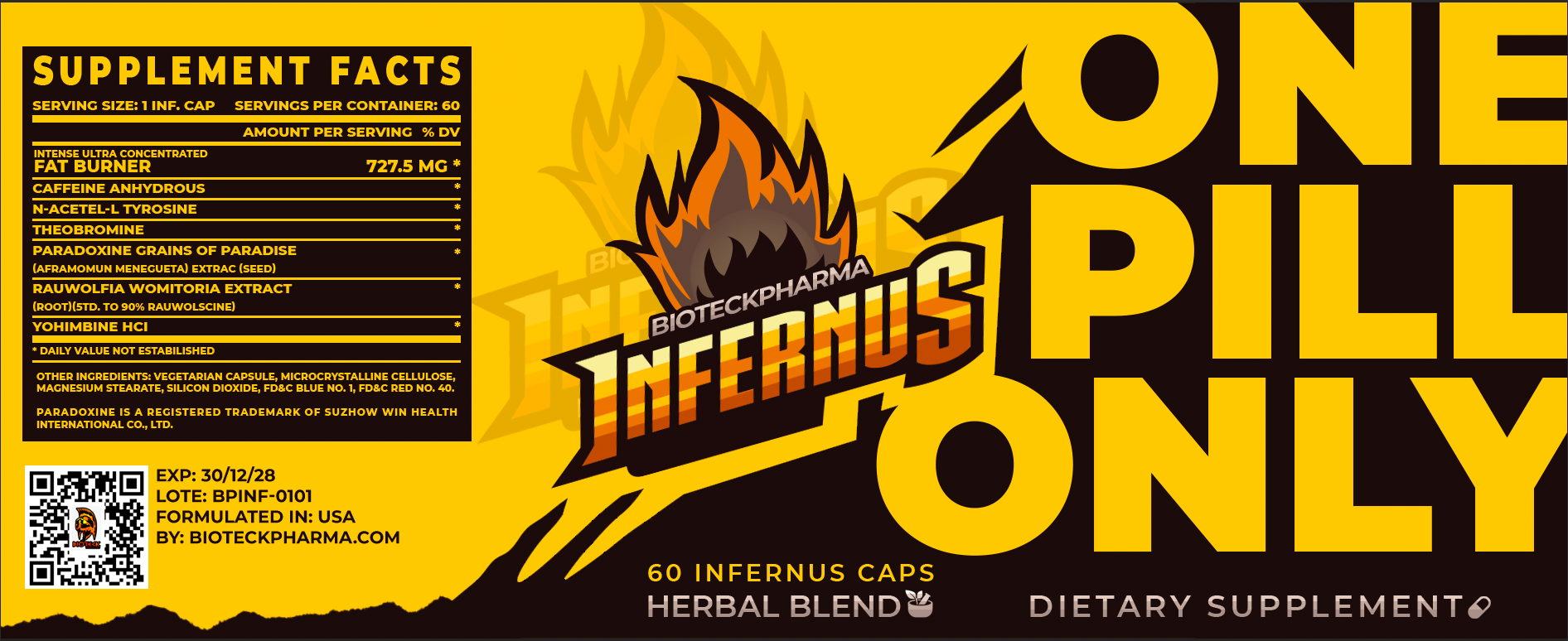 INFERNUS FAT BUNNER + TERMOGENICO 60 Tbs