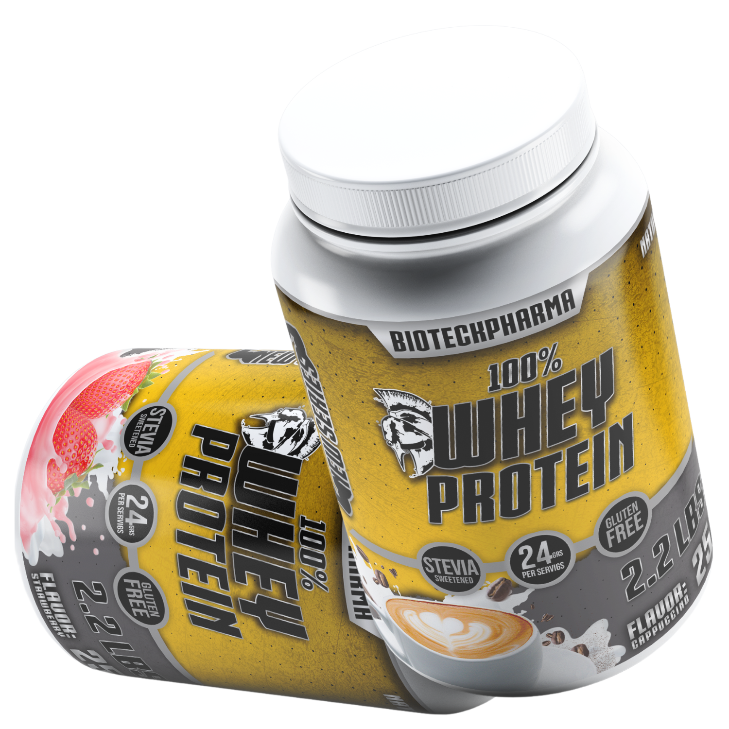 2 WHEY PROTEIN 2.2lbs