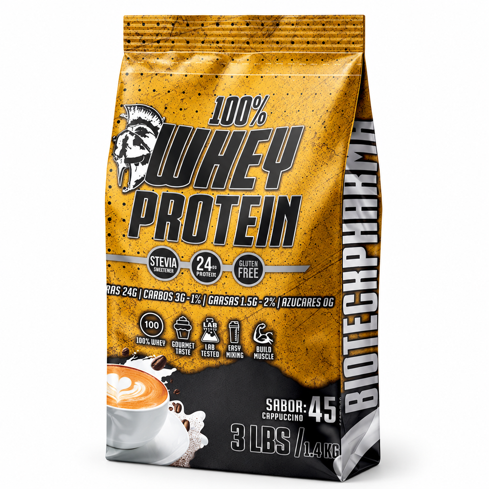 BIOTECK Amazon | 45127576977705 | 01 | Whey Capuccino · Fotografía mejorada