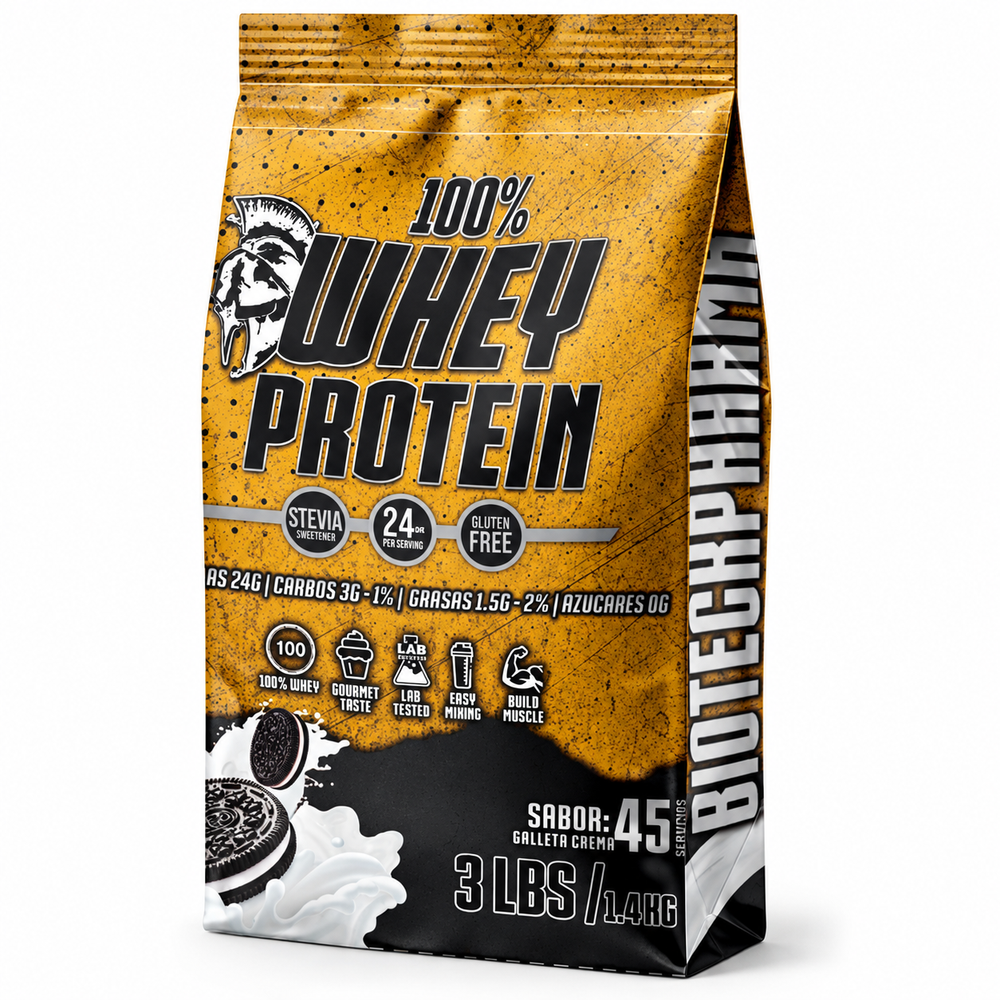 BIOTECK Amazon | 45127577174313 | 01 | Whey Galleta y crema · Fotografía mejorada