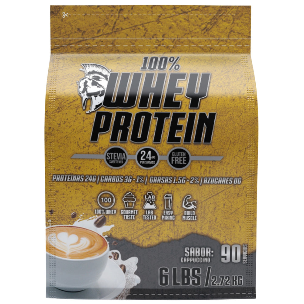 BIOTECK Amazon | 67593878962473 | 01 | Whey Capuccino, empaque original de 6 lb con fondo blanco
