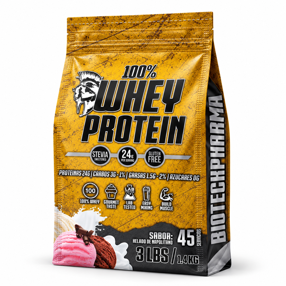 BIOTECK Amazon | 67702946988329 | 01 | Whey Napolitano 3 lb · Fotografía de estudio