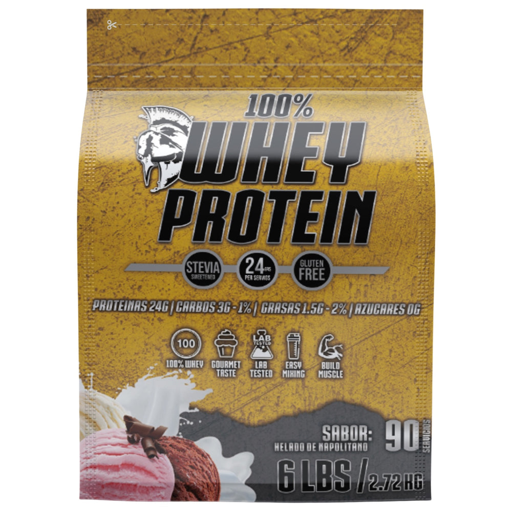 BIOTECK Amazon | 67593878995241 | 01 | Whey Napolitano, empaque original de 6 lb con fondo blanco